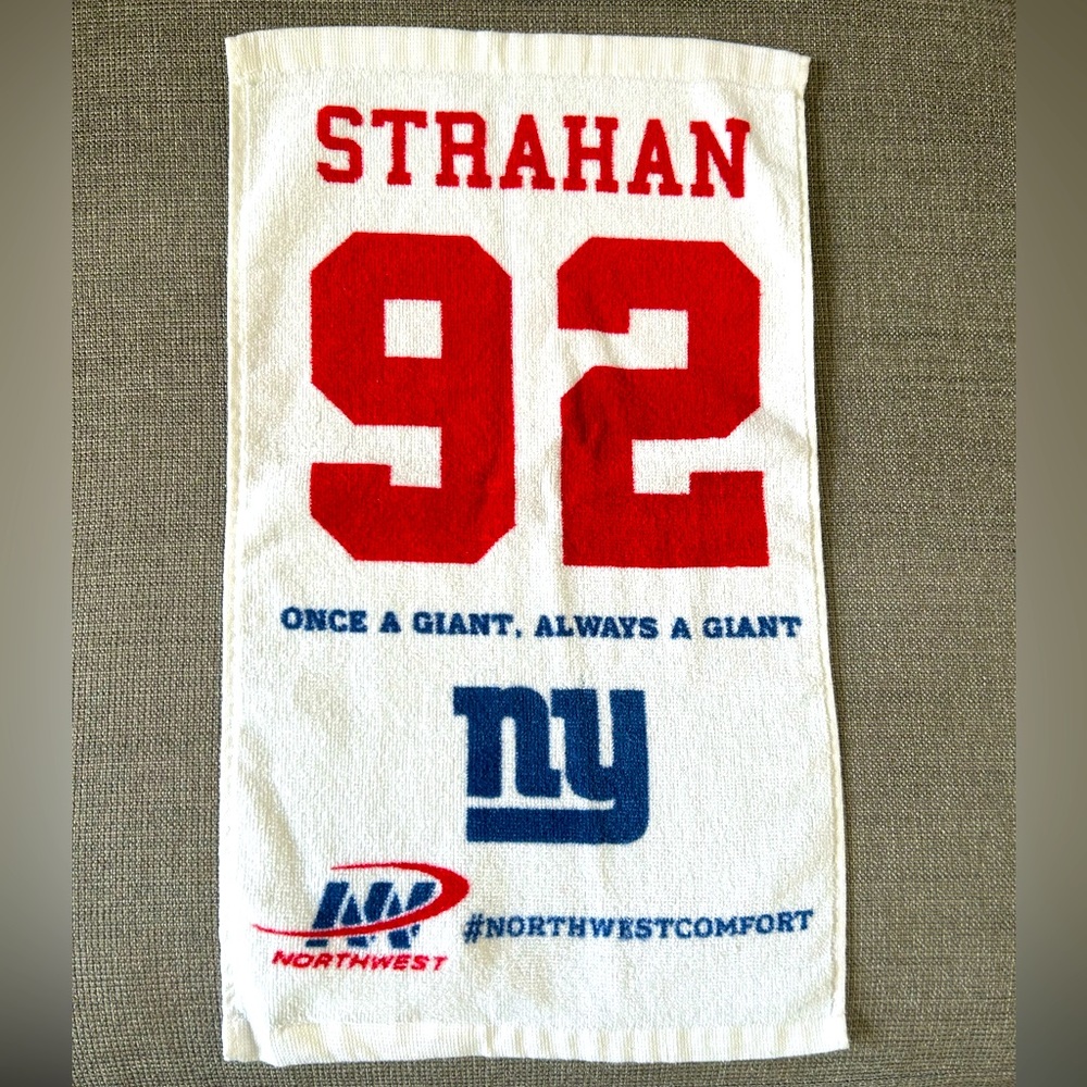 New York Giants Michael Strahan #92 Game Day Rally Towel